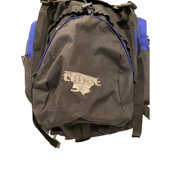 Mountain Gear Tibet 55 Backpack Black Mountaingear Canvas 21"x10" - Picture 2 of 13